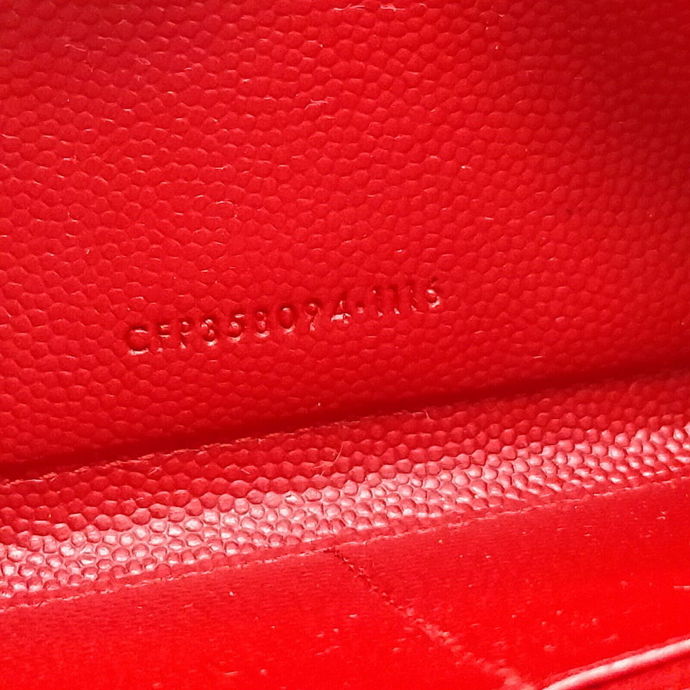 Saint Laurent Long Wallet Red Leather #76906S20 - Picture 8 of 9